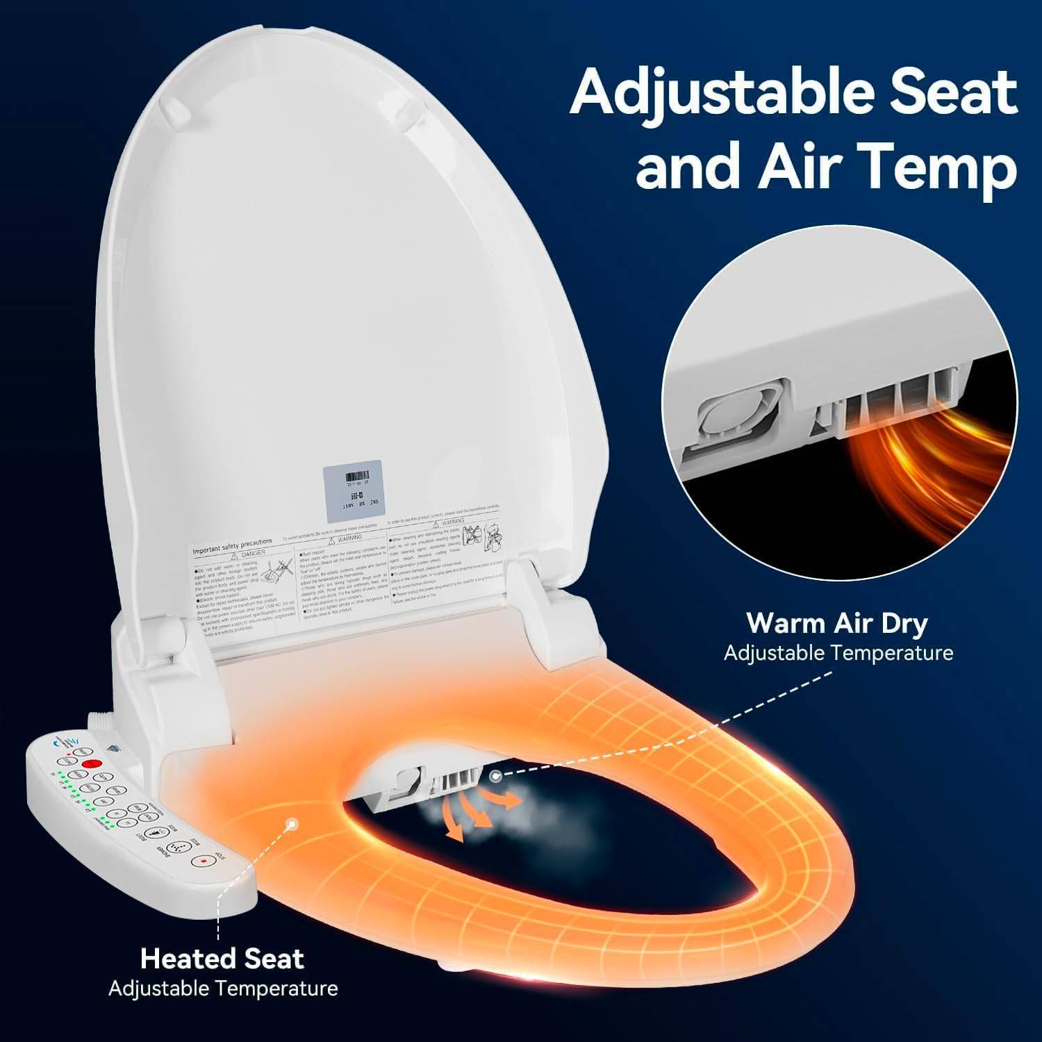 Heated Toilet Seat and Bidet